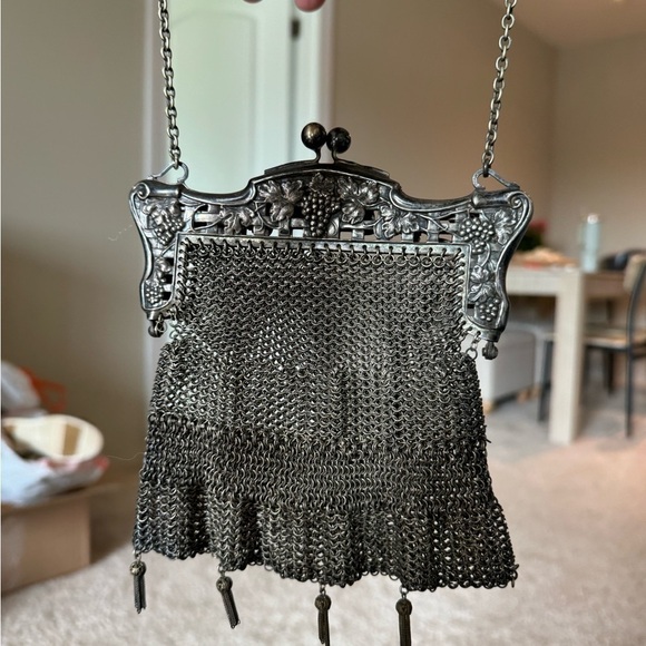 Vintage Antique German Silver Coin Purse - Picture 3 of 4